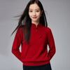 Paro new Chinese style disc button stand collar cashmere sweater Paro 25 autumn and winter new 100% cashmere women's knitted sweater