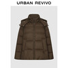 UR2025 new winter women's temperament retro hooded quilted pocket down jacket UWM150042