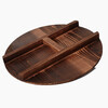 Fat Donglai's same style handmade fir pot lid household wooden pot lid solid wood lid round wok lid large pot lid with water diameter 68 cm