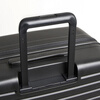 Samsonite's new trolley case RESTACK series KO6 striped suitcase, lightweight and wear-resistant boarding case, large capacity suitcase KO6 black 20 inches (expandable)