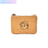 Henglan.Dupont paper washable kraft paper zipper coin purse simple short large capacity super practical small wallet khaki zipper bag