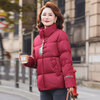 YAYA (YAYA) middle-aged mother down jacket women's 2025 new winter short stand-up collar middle-aged and small style jacket