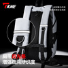 TKNE Helmet Bag Motorcycle Riding Backpack Motorcycle Touring Large Capacity Rider Bag Gray White Suitable for 90% of Helmets