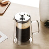 Heat-resistant French Press Pot Double-layered Coffee Pot Household Coffeeware Filter Sharing Pot Filter Glass Pot Transparent High Borosilicate Glass White Box 1000ML Trapezoid French Press Pot