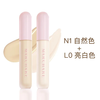 March Hare Concealer and Brightening Liquid Concealer Covers Spots, Facial Acne Marks, Dark Circles and Brightens Yellow Skin N1 Natural Color L0 Bright White