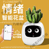Ivy Emotional Intelligent Plant Cute Pet Intelligent Robot Flower Pot Plant Table Set with Trendy Ornaments Birthday Gift Glacier White Intelligent Flower Pot Children's Day Happy Children's Day Packaging + Children's Day Gift Bag Generation