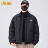 JEEP Jeep Down Jacket Men's Winter Short Warm Lapel Jacket Men's Casual Clothes Men's Black XL