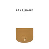 Longchamp pure Timeless series women's bag ticket holder wallet coin purse cognac color
