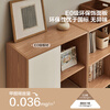 Quanyou Home Cream Style Bookcase Bookshelf Home Storage Storage Display Rack Wine Cabinet Sideboard Wide and Narrow Cabinet Combination 1.2*2m Wide Bookcase