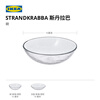 IKEA (IKEA) new product STRANDKRABBA rice bowl glass bowl soup bowl dining table home bowl 15cm