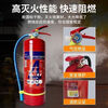 NAOISKEY new national standard portable dry powder fire extinguisher 4kg for shops, household vehicles, factory 3/4/5/8kg fire fighting equipment 2kg carbon dioxide, new national standard certification, vehicle-mounted - with nozzle + annual inspection card