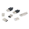 YourCeeType-Type A/Type B USB connector socket female socket male patch pin sinking plate soldering wire connector charging port USB-A female 10.0_four-pin patch_borderless no specifications