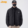 JEEP Jeep Down Jacket Men's Winter Short Warm Lapel Jacket Men's Casual Clothes Men's Black XL
