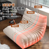 He Jiagong living room internet celebrity single sofa style balcony tatami sofa sponge rocking chair comfortable small apartment chair white - velvet fabric soft and skin-friendly