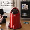Living room trash can 2025 new model household bend-free high-looking simple bedroom kitchen trash can toilet paper basket Bordeaux red with wheels