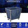 Linen cart hotel service cart laundry room for dry cleaners storage stainless steel hand push dirty linen recycling cart extra thick | tapered small blue linen cart