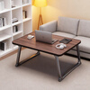 Jingcai bed computer table folding table dormitory bed table desk study table small table ZJ07 walnut color stable upgrade