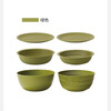LIKE IT Japan imported rice drain basket kitchen sink multi-functional double-layer fruit basin 6-piece set green 6-piece set