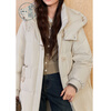 Zihan (ZIHAN) Zihan long hooded down jacket for women 2024 winter new windproof and waterproof over-the-knee duck down jacket