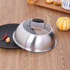 Grain harvesting steamer pot lid high arch lid thickened stainless steel household 27cm 28CM30 lid wok soup pot universal high lid pot lid outer diameter 22.6cm
