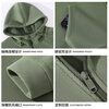 Baleno double-sided polar fleece hooded jacket for men and women in autumn and winter, simple and versatile thickened jacket, warm zipper cardigan