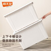 Xitianlong storage box plastic thickened waterproof extra large outdoor household clothes quilt toy storage box snack storage box 55 liters 3 pieces 55*41*32.5cm with wheels