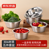 Made in Tokyo, 304 stainless steel basin and sieve five-piece set, vegetable basin, seasoning and basin, marinated meat basin, rice sieve, vegetable washing and draining basket