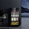 Casarte ice bar home office living room home ice bar air-cooled frost-free first-level energy efficiency small ice bar refrigerator wine refrigerator beverage tea fruit fresh cabinet built-in ice bar Obsidian black | single temperature zone | air-cooled frost-free | small household | 90L official standard