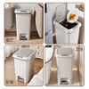 Trash can foot-operated household large-capacity 2025 new toilet bathroom bedroom kitchen living room with lid large Big Mac 30L double-open foot-operated trash can