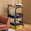 Youqin movable bookshelf, bag storage rack, trolley, bedside table, living room, sofa side table, coffee table, snack storage rack