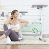 He Jiagong Khanma Spinning Bike Home Magnetic Silent Exercise Bike Home Office Sports Weight Loss Small Folding Self-made White (with Table Board
