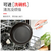 SWISS MILITARY has titanium pan, non-stick pan, household steak frying pan, uncoated omelette wok, gas induction cooker, universal 28cm