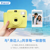 POPOTO instant camera, one-time imaging camera, birthday gift for girlfriend, student party selfie, portable travel, lemon yellow stand-alone