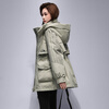 YAYA Parker Down Jacket Women's Mid-Length New Style Winter Hooded Fashionable Comfortable Versatile Slim Slim Commuting Warm Jacket