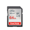 SanDisk 64GB SD Memory Card U1 C10 Ultra High Speed Memory Card Reading Speed 140MB/s Full HD Video Ideal Companion for Digital Cameras