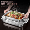 Jidaocook grilled fish plate stainless steel grilled fish stove induction cooker gas rectangular square plate household commercial grilled fish special pot medium grilled fish plate 36*22 flat bottom 1 piece