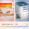 AILUKI Japanese dumpling refrigerator storage box food-grade frozen sealed crisper dumplings and wontons quick-frozen household kitchen box upgraded antibacterial style dark blue four layers and one cover recommended for large families to buy Default