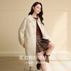 Xiangying wool + camel wool double-sided wool coat for women 2025 winter new white woolen coat Lubai M 160/84A/95-110 catties