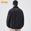 JEEP Jeep Down Jacket Men's Winter Short Warm Lapel Jacket Men's Casual Clothes Men's Black XL