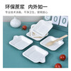 Temeiju disposable plate cake plate outdoor barbecue picnic plate sugarcane paper plate dessert tray 11.3cm 50 pieces