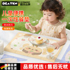 DEATKN German baby disposable placemat baby portable travel anti-fouling kindergarten table mat children's eating tablecloth anti-fouling placemat Lyles Orange 40 pieces