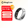 RingConn New Product Launch Gen 2 Air Smart Ring Sports Ring Sleep Monitoring Heart Rate Pressure Blood Oxygen Women’s Menstrual Period Prediction 10 Days Long Battery Life Space Silver No. 10 (19.9mm)