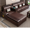 Hongyun Qiancheng purple gold sandalwood Chinese-style solid wood sofa 2025 new size living room winter and summer storage furniture combination five-seater + imperial concubine couch + coffee table