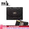 Kangaroo (KANGAROO) brand luxury genuine leather short tri-fold small wallet for women versatile 2025 new soft cowhide folding wallet compact taro powder