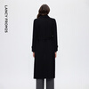 Langzi wool retro lapel wide woolen coat elegant woolen coat