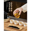 Magic Bean Shenghuo Disposable Kung Fu Tea Cup Small Rice Husk Tea Cup Small Tea Cup Tea Bowl Paper Cup Water Cup Rice Husk Kung Fu Tea Cup 5 bags 250 pieces