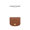 Longchamp pure Timeless series women's bag ticket holder wallet coin purse cognac color