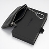 TOPTIER BRO 25SS genuine cowhide card holder mini portable keychain pendant bag coin purse storage bag black ___ in stock