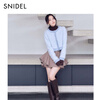 SNIDEL2025 autumn and winter new product simple half turtleneck holed back solid color knitted bottoming shirt SWNT255057 pink one size (F)