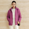 Tambor Lightweight Down Jacket Women's Short Loose Removable Hat Autumn Warm Women's Jacket TD236256 Rich Purple 175